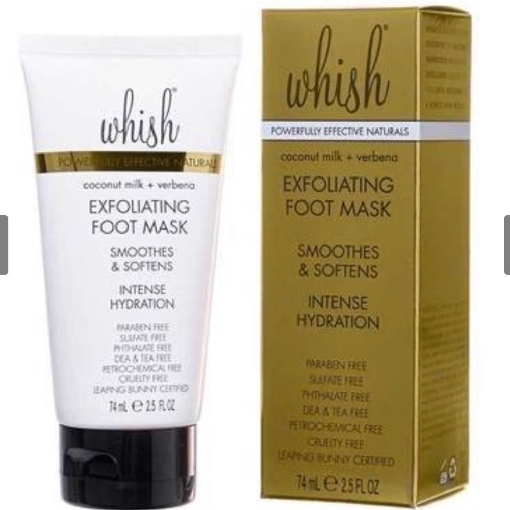 Whish Coconut Milk + Verbena Exfoliating Foot Mask
